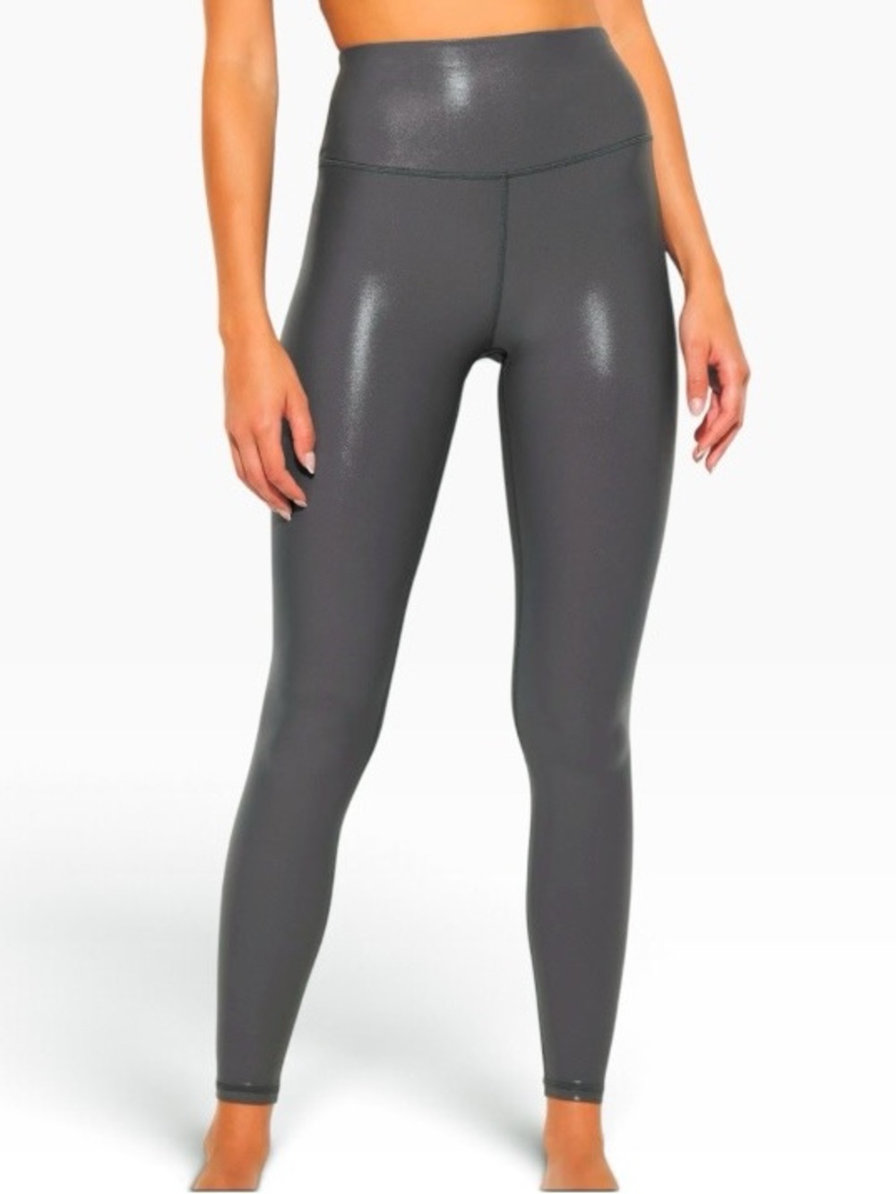 SPIRITUAL GANGSTER Lotus High Gloss 7/8 Legging Ash Size XL NEW